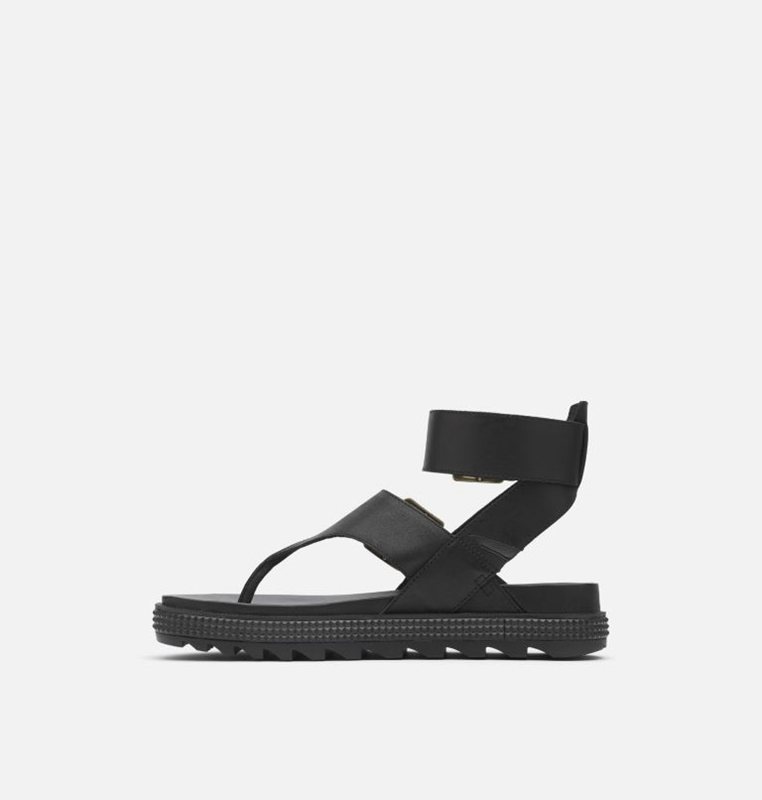 Sorel Kadın Roaming™ T-Strap Flat - Sandalet Siyah - 739-MCNDLP